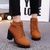 Botas de salto alto para mulher outono inverno 2021 moda mulher sapatos de salto - Galeriarei