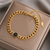 DIEYURO 316L Aço Inoxidável Moda Elo Pulseira de Corrente para Mulheres Pulsei - comprar online