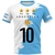 CLOOCL DIY Number Argentina Flag T-Shirt Fashion 3D Printed Sleeve Short T-Shirt - comprar online