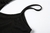 Conjunto de duas peças Kliou sólido com nervuras feminino sexy com decote fals na internet