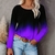 2023 Novas Blusas Femininas Primavera Impressão 3D Camisas Gradientes Moda Mang - Galeriarei