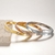 GD Luxury Brand 18K Crystal Bangle for Women Designer Joias Banhado a Ouro Pulse - Galeriarei