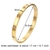 GD Luxury Brand 18K Crystal Bangle for Women Designer Joias Banhado a Ouro Pulse - Galeriarei