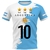Imagem do CLOOCL DIY Number Argentina Flag T-Shirt Fashion 3D Printed Sleeve Short T-Shirt