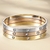 GD Luxury Brand 18K Crystal Bangle for Women Designer Joias Banhado a Ouro Pulse - Galeriarei