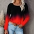 Imagem do 2023 Novas Blusas Femininas Primavera Impressão 3D Camisas Gradientes Moda Mang