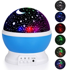 Projetor de estrelas giratório para decorar o quarto das crianças