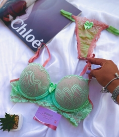 Conjunto Patrícia Bicolor - SegredosLingeriesp