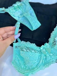 Conjunto Chantilly Verde Agua - comprar online