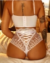 MINI CORSELETE LE BLANC COM LACRADORA