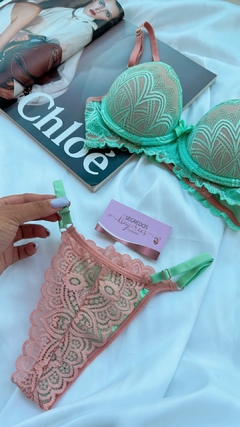 Conjunto Patrícia Bicolor - SegredosLingeriesp