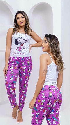 Imagem do Pijama Regata Personagem Adulto