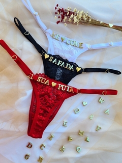 CALCINHA FIO PERSONALIZAVEL - RENDA