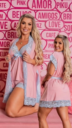 Imagem do Robe Algodão Doce - Maga Curta