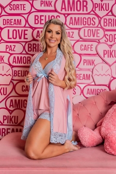 Robe Algodão Doce - Maga Curta - SegredosLingeriesp