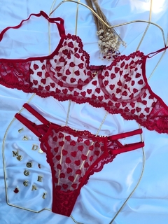 Conjunto Mel Tule Coração - comprar online