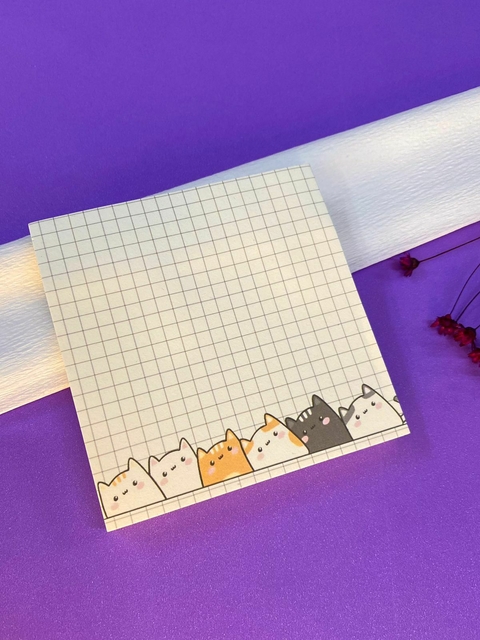 Bloco Autoadesivo Gatinhos