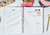 Agenda Alfabeto Floral Vermelho