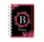 Agenda Alfabeto Floral Vermelho