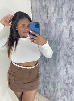 Cropped canelado na internet