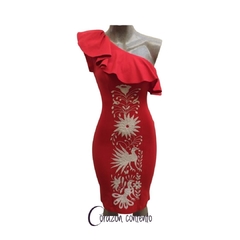 VESTIDO ROJO TALLA EXTRA CHICA