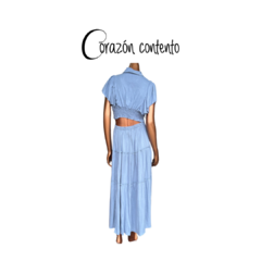 CONJUNTO DOS PIEZAS AZUL - comprar en línea