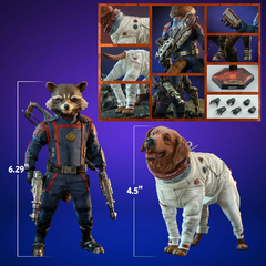 Hot Toys Movie Masterpiece Series: Marvel Guardianes De La Galaxia 3 - Rocket y Cosmo Escala 1/6 - comprar en línea