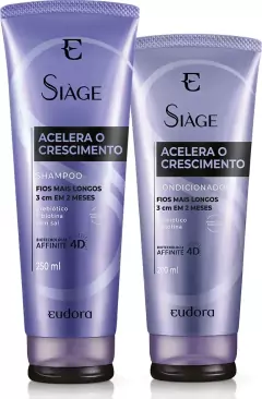 Kit Siàge Acelera o Crescimento Shampoo + Condicionador (Nova Versão)