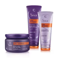 Kit Siàge Liso Intenso Shampoo + Condicionador + Máscara Capilar (Nova Versão)