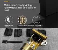 T9 USB Electric Hair Cutting Machine Rechargeable New Hair Clipper Man Shaver Tr - bom negocio