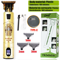 T9 USB Electric Hair Cutting Machine Rechargeable New Hair Clipper Man Shaver Tr