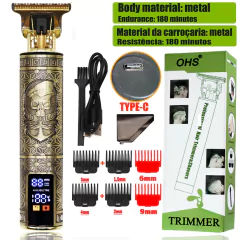 T9 USB Electric Hair Cutting Machine Rechargeable New Hair Clipper Man Shaver Tr na internet