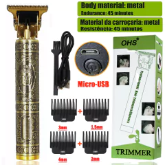 Imagem do T9 USB Electric Hair Cutting Machine Rechargeable New Hair Clipper Man Shaver Tr