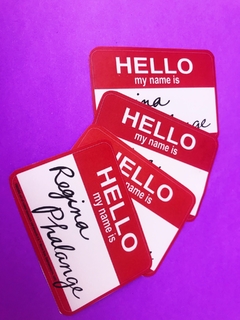 Adesivos My name is