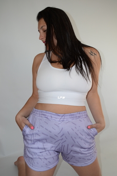 Short cottons estampado "LF" - comprar online