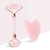Rosa Quartzo Jade Rolo Massageador Guache Raspador Conjunto Pedra de Cristal Nat - comprar online