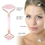 Rosa Quartzo Jade Rolo Massageador Guache Raspador Conjunto Pedra de Cristal Nat