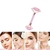 Rosa Quartzo Jade Rolo Massageador Guache Raspador Conjunto Pedra de Cristal Nat
