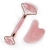 Rosa Quartzo Jade Rolo Massageador Guache Raspador Conjunto Pedra de Cristal Nat