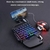 handed gaming teclado rgb portátil