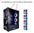 gabinete pc gamer 4 fans rgb led vidro temp. frontal e lat na internet