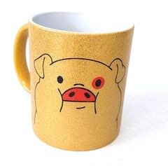 Taza Glitter Cerdito