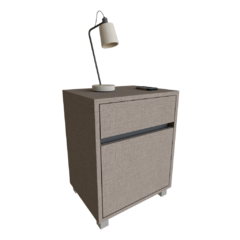 Mesa de Luz Eleganza Noir - Linea HIL - Seda Notte - comprar online
