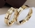 Alianças Switzerland em Ouro18k, 6mm, retas, canal e diamante! OU019