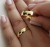 Alianças Vaduz em Ouro18k 6mm, meia cana tradicional! OU018