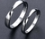 Alianças em Ouro Branco, 5/4mm, retas, torcidas. OU03