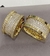 Alianças em Moeda Antiga, 12mm, nomes à laser, cravações em zircônia Suíça! Mo067 - comprar online