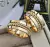 Alianças Frauenfeld em Ouro18k, retas, 10mm, trançadas! OU035