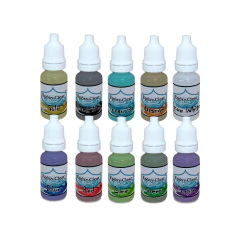 Epóxy-Clear | Kit de tintas al alcohol, colores vívidos, formula a base de alcohol, excelente pigmentación, 10 tintas