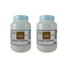 Poliu-Espuma | Espuma De Poliuretano Compuesto A Y B, Tallado de Esculturas, Aislante de Temperatura y Ruido 500g - comprar en línea